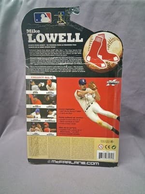 MIKE LOWELL Mcfarlane figure 2009 WAVE 1 BOSTON RED SOX chase VARIANT RED JERSEY - Thumbnail 5