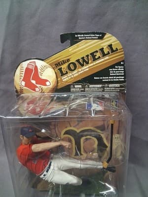 MIKE LOWELL Mcfarlane figure 2009 WAVE 1 BOSTON RED SOX chase VARIANT RED JERSEY - Thumbnail 3