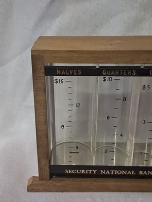 RARE Vtg Long Island NY Coin Bank Security First Natl. Bank (1929-1968) No Key - Thumbnail 2