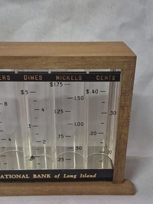 RARE Vtg Long Island NY Coin Bank Security First Natl. Bank (1929-1968) No Key - Thumbnail 3