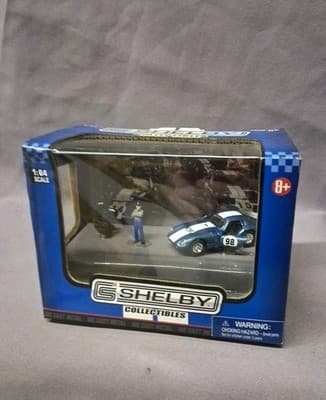 SHELBY COLLECTIBLES '65 SHELBY COBRA"DAYTONA"COUPE 1/64 Scale With Figure Ect - Thumbnail 2