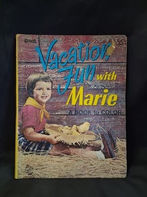 Vintage 1950s Vacation Fun Coloring Book - Rare - Unused, Saalfield - Thumbnail 2