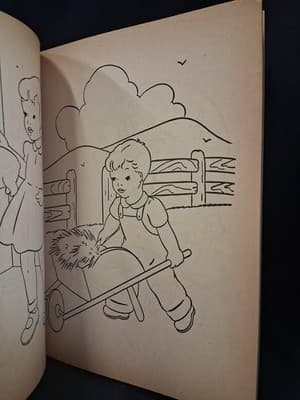 Vintage 1950s Vacation Fun Coloring Book - Rare - Unused, Saalfield - Thumbnail 6