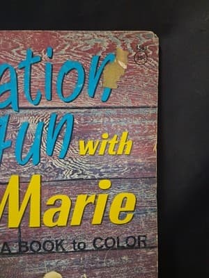 Vintage 1950s Vacation Fun Coloring Book - Rare - Unused, Saalfield - Thumbnail 3