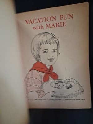 Vintage 1950s Vacation Fun Coloring Book - Rare - Unused, Saalfield - Thumbnail 5