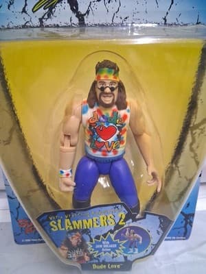 WWF World Wrestling Federation DUDE LOVE Slammers 2 Wrestling Action Figure 1998 - Thumbnail 2