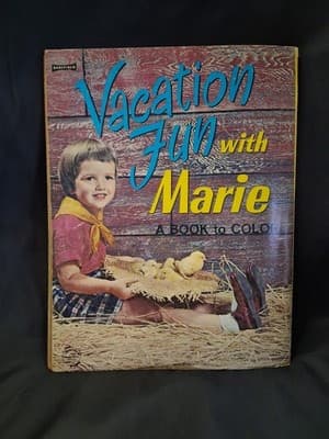 Vintage 1950s Vacation Fun Coloring Book - Rare - Unused, Saalfield - Thumbnail 11