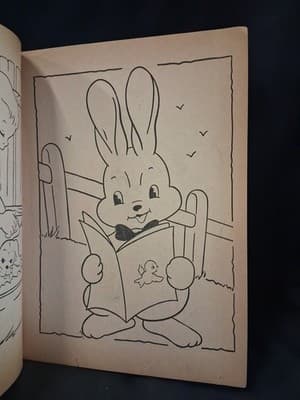 Vintage 1950s Vacation Fun Coloring Book - Rare - Unused, Saalfield - Thumbnail 8