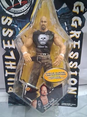 WWE WWF JAKKS Pacific 2004 Ruthless Aggression Stone Cold Steve Austin FIGURE - Thumbnail 6
