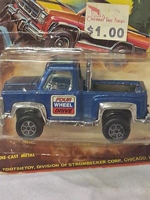 Vtg RARE Tootsie Toy Pick Up 4X4 Blue/ Chrome Diecast Truck SEALED NEW In Pkg 🛻 - Thumbnail 5
