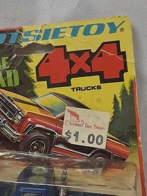 Vtg RARE Tootsie Toy Pick Up 4X4 Blue/ Chrome Diecast Truck SEALED NEW In Pkg 🛻 - Thumbnail 2