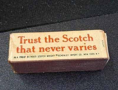 1970'S DEWARS WHITE LABEL SCOTCH BOX OF WOODEN 2 INCH LONG STICK MATCHES - Thumbnail 4