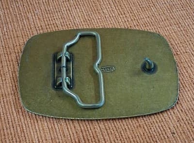 1970s Liquid Company Commemorative Brasstone Belt Buckle VGC Vintage - Thumbnail 2