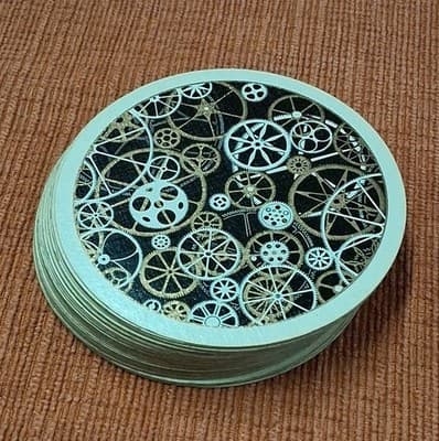 Vintage John Waddington Ltd Circular Playing Cards Deck - Thumbnail 2