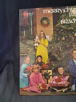 MERRY CHRISTMAS FROM THE BRADY BUNCH - Open With Plastic 70's VINYL LP Paramount - Thumbnail 3