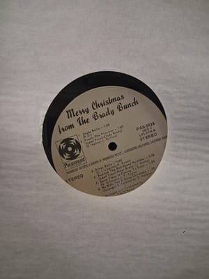 MERRY CHRISTMAS FROM THE BRADY BUNCH - Open With Plastic 70's VINYL LP Paramount - Thumbnail 6