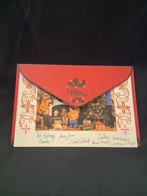 Seasons Greetings Card From The Patridge Family Christmas Card with Envelope - Thumbnail 7