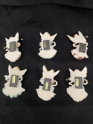 vintage angel's magnetic Decor. hand painted, magnetic Backs ￼ - Thumbnail 2