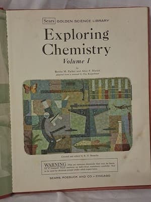 EXPLORING CHEMISTRY Volume I SEARS GOLDEN SCIENCE LIBRARY Bertha M Parker 1970 - Thumbnail 4