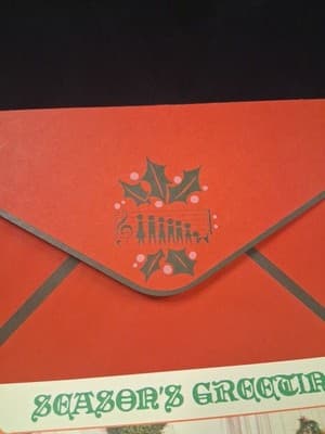 Seasons Greetings Card From The Patridge Family Christmas Card with Envelope - Thumbnail 6