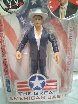 2004 Jakks WWE The Great American Bash JOHN BRADSHAW LAYFIELD action figure NEW - Thumbnail 4