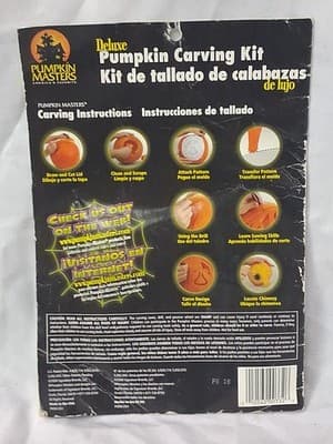 Pumpkin Masters Halloween Pumpkin Carving Kit Tools 12 Patterns 18 Pieces Kit - Thumbnail 4