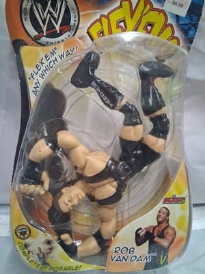 WWE Wrestling Flex'ems Series 5 Rob Van Dam Action Figure (FACTORY SEALED) - Thumbnail 5