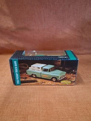 Vintage UnOpened Die-Cast ERTL 1955 GM Pickup Truck Bank True Value 1/25 Scale - Thumbnail 5