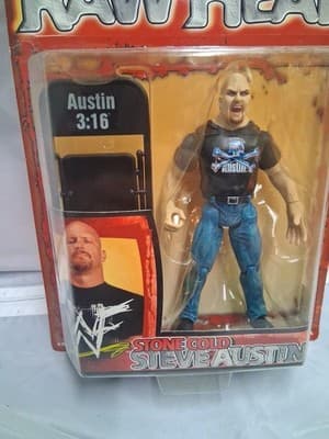 Jakks Pacific Raw Heat Stone Cold Steve Austin Action Figure w/Austin 3:16 Chair - Thumbnail 4
