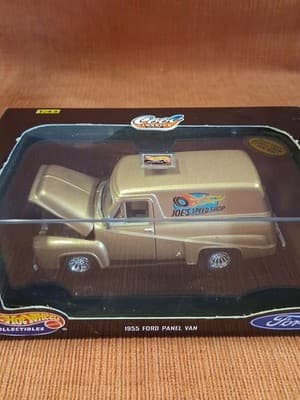 Hot Wheels Diecast Metal 1955 Ford Panel Van Joe's Speed Shop Cool Classics C95 - Thumbnail 6