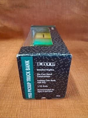 Vintage UnOpened Die-Cast ERTL 1955 GM Pickup Truck Bank True Value 1/25 Scale - Thumbnail 8