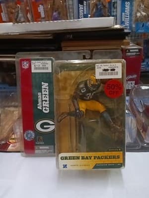 MCFARLANE NFL Green Bay Packers AHMAN GREEN ACTION FIGURE Series 8 (2004) NEW
