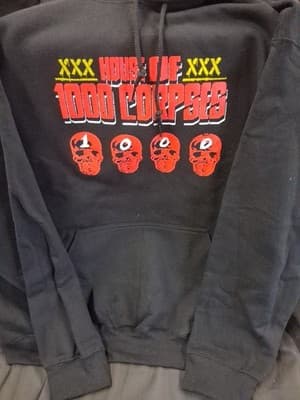 Rob Zombie House of 1000 Corpses Mens Pullover Hoodie Black XL RARE Spencers - Thumbnail 8