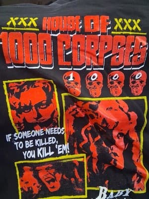 Rob Zombie House of 1000 Corpses Mens Pullover Hoodie Black XL RARE Spencers - Thumbnail 5