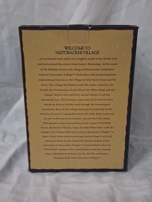 Vintage NIB Nutcracker Village Football Player #20 Green Jersey 9" Christmas - Thumbnail 4