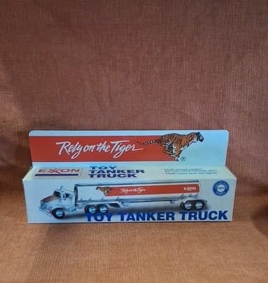 Exxon Tanker Toy Truck "Rely on the Tiger" Head/Tail Lights light up - Horn, etc