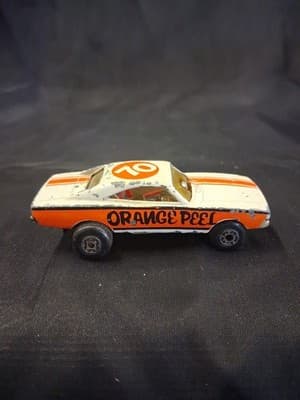 Vintage Matchbox 1971 Dodge Charger Orange Peel #74 Funny Car Dragster Hong Kong - Thumbnail 5