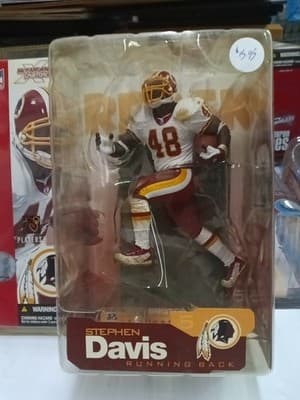 2002 McFarlane Football Series 5 Stephen Davis White Dirty Uniform Var. - Thumbnail 2