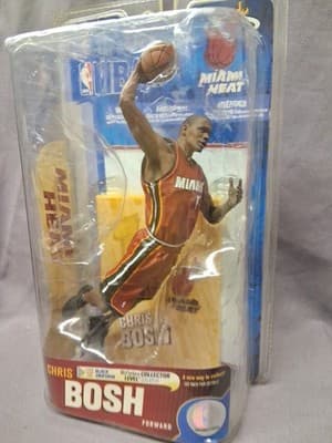McFarlane Chris Bosh NBA Series 19 Miami Heat 2011 Red Jersey Action Figure - Thumbnail 3