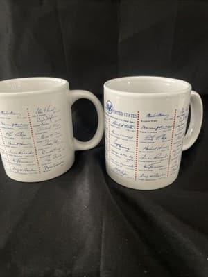 2 Vintage Presidents of The United States Coffee Mug Ends with Bill Clinton - Thumbnail 3