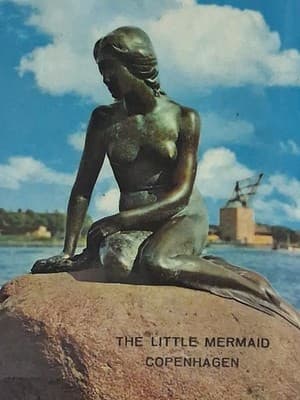 SOUVENIR OF COPENHAGEN'S Little Mermaid On Rock Plastic Jewelry Tray Vintage - Thumbnail 2