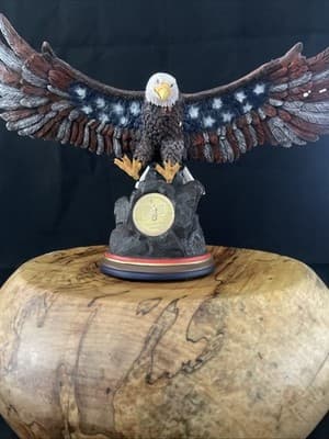 Bradford Exchange “ United We Stand” American Flag Eagle Sculpture - Thumbnail 3