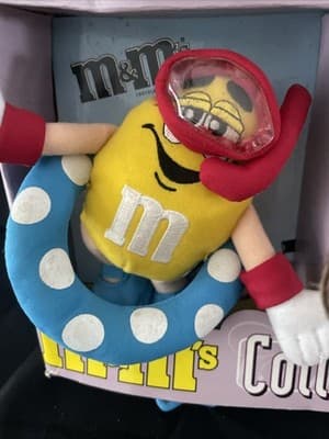 M&m Collector Series Plush Set In Display/Shadow Box New - Thumbnail 5