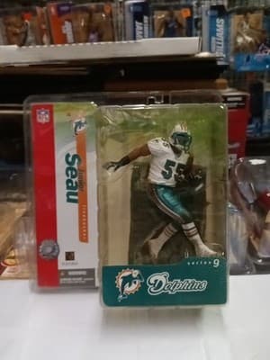 Mcfarlane Nfl Junior Seau Miami Dolphins Chase Figure Series 9