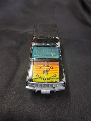 Hot Wheels Ford Bronco 4-Wheeler 1980 Blackwall Black Hong Kong Vintage - Thumbnail 3