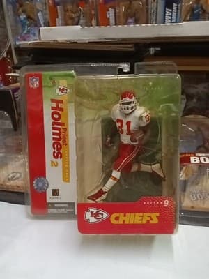 McFarlane Series 9 NFL Priest Holmes Chiefs White Jersey Action Figure