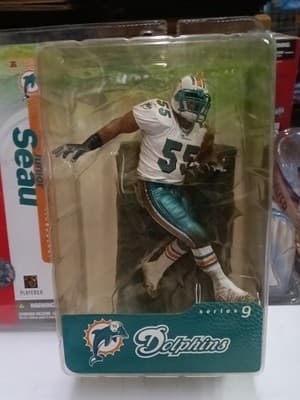 Mcfarlane Nfl Junior Seau Miami Dolphins Chase Figure Series 9 - Thumbnail 2