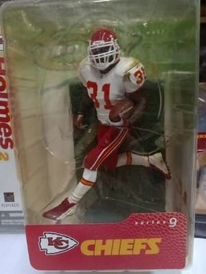 McFarlane Series 9 NFL Priest Holmes Chiefs White Jersey Action Figure - Thumbnail 2