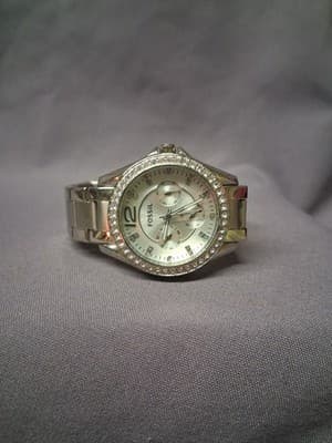 Fossil Riley Multi-Function Silver Ladies Watch -Works - Thumbnail 4