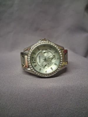 Fossil Riley Multi-Function Silver Ladies Watch -Works - Thumbnail 5